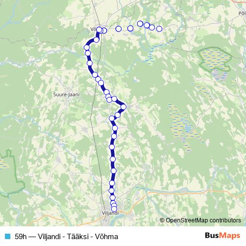 59h bus Line Map