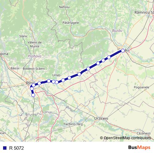 R 5072 rail Line Map