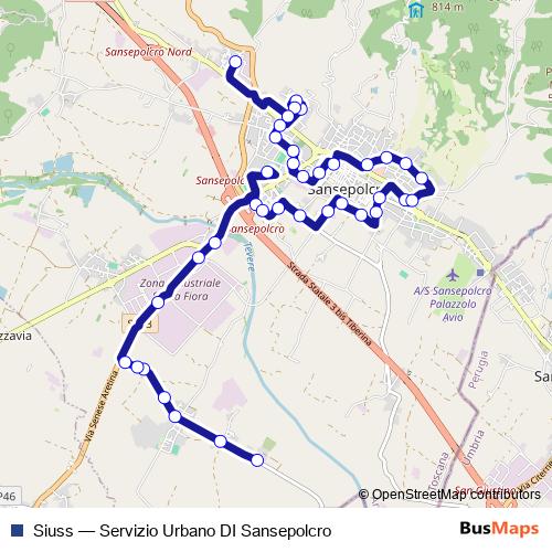 Siuss bus Line Map