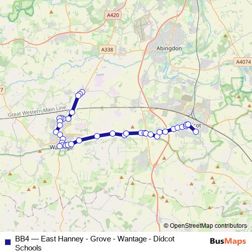 BB4 bus Line Map