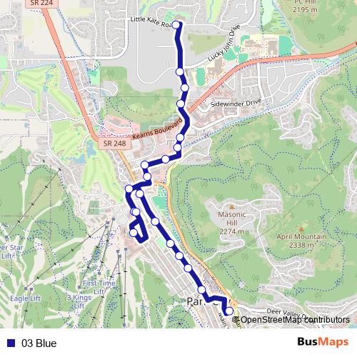 03 Blue bus Line Map