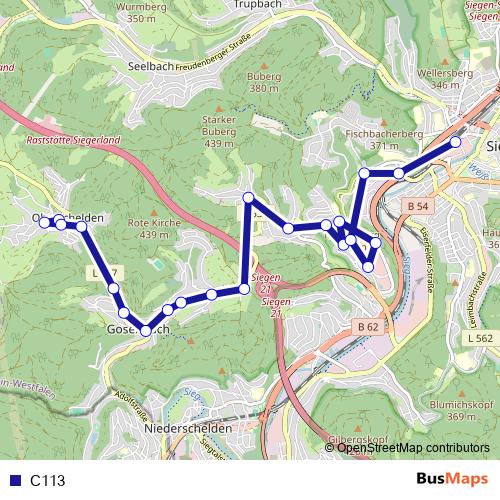 C113 bus Line Map