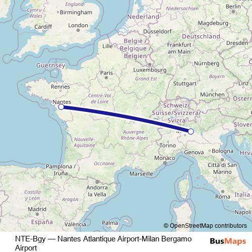 NTE-Bgy bus Line Map