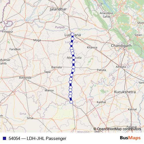 54054 rail Line Map