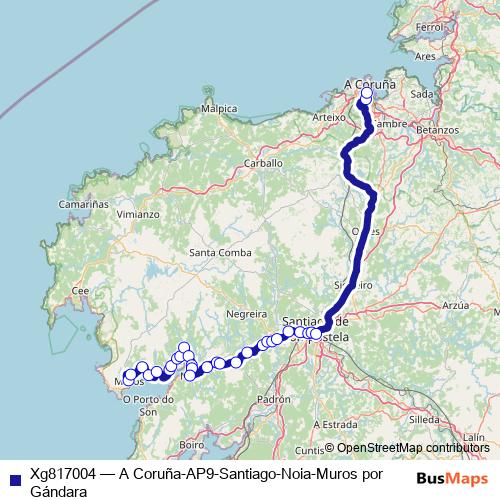 Xg817004 bus Line Map