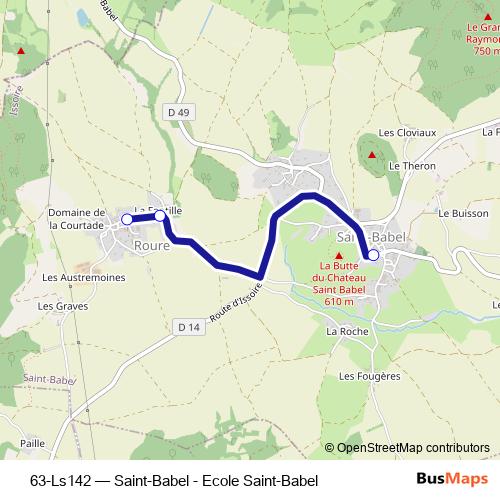 63-Ls142 bus Line Map