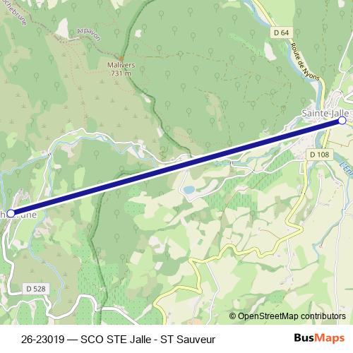 26-23019 bus Line Map