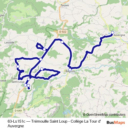 63-Ls151c bus Line Map