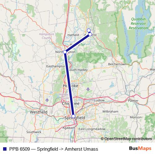 PPB 6509 bus Line Map