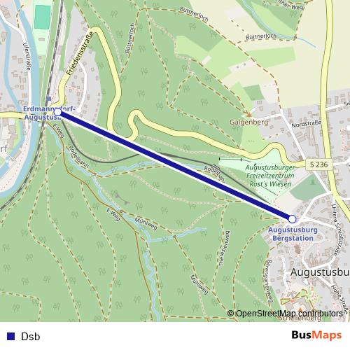 Dsb funicular Line Map