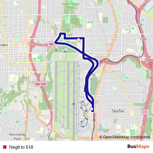 Negtl to 518 bus Line Map