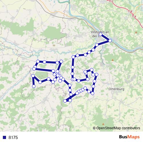 8175 bus Line Map