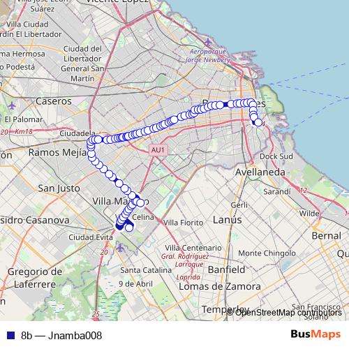 8b bus Line Map