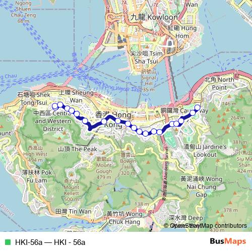 HKI-56a bus Line Map