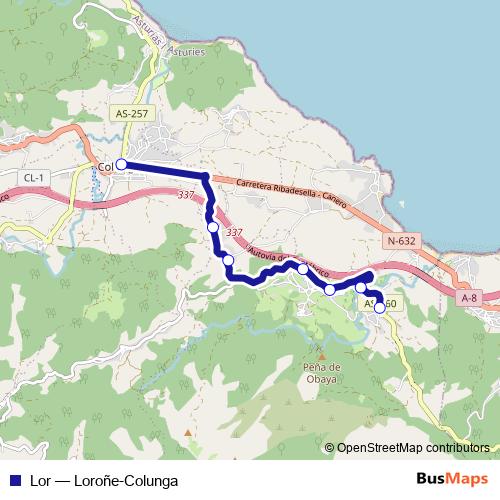 Lor bus Line Map