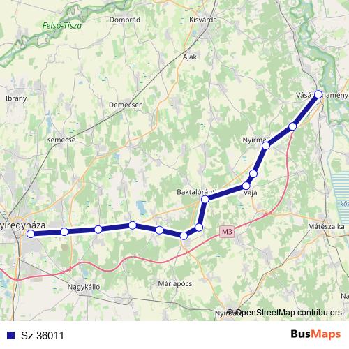 Sz 36011 rail Line Map