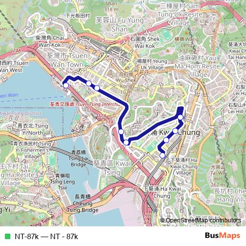 NT-87k bus Line Map
