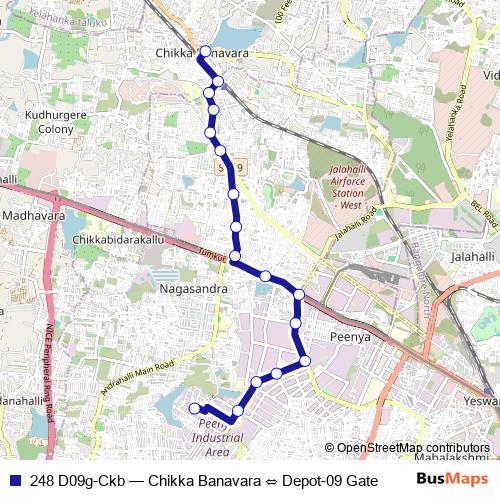 248 D09g-Ckb bus Line Map