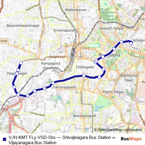 VJN-KMT FLy-VSD-Sbs bus Line Map