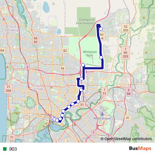 903 bus Line Map