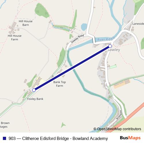 903 bus Line Map
