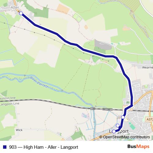 903 bus Line Map