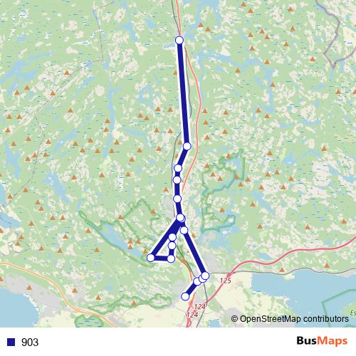 903 bus Line Map