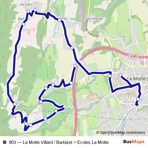 903 bus Line Map