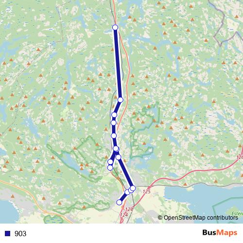 903 bus Line Map
