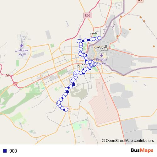 903 bus Line Map