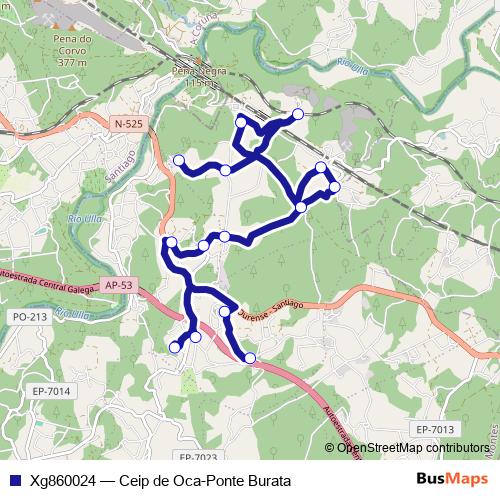 Xg860024 bus Line Map