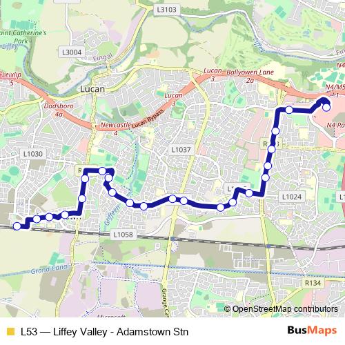 L53 bus Line Map