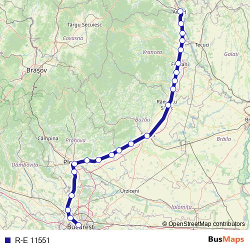 R-E 11551 rail Line Map