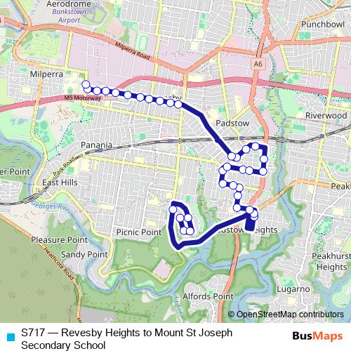 S717 bus Line Map