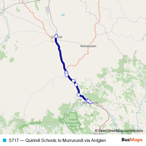 S717 bus Line Map