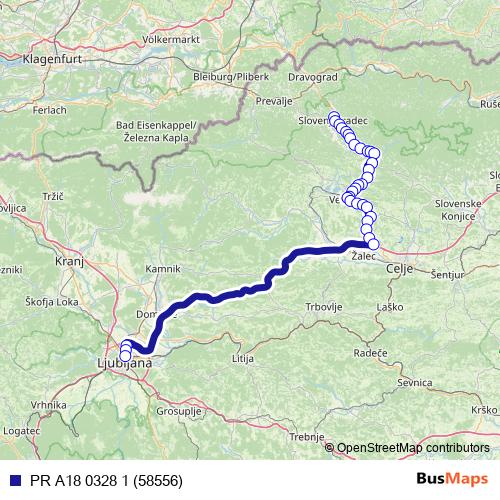 PR A18 0328 1 (58556) bus Line Map