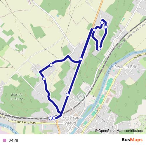 2428 bus Line Map