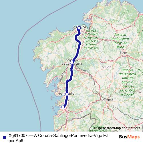 Xg817007 bus Line Map