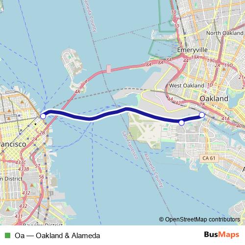 Oa ferry Line Map