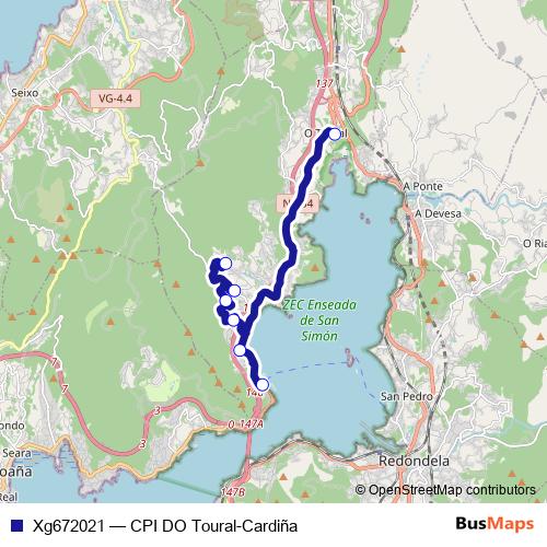 Xg672021 bus Line Map