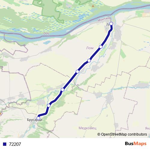 72207 rail Line Map