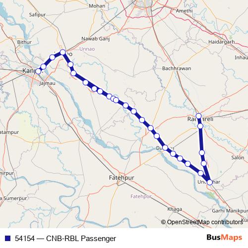 54154 rail Line Map
