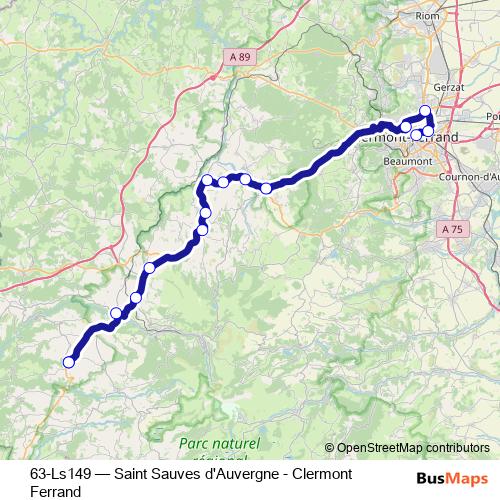 63-Ls149 bus Line Map