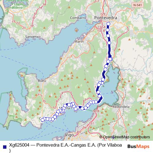 Xg625004 bus Line Map