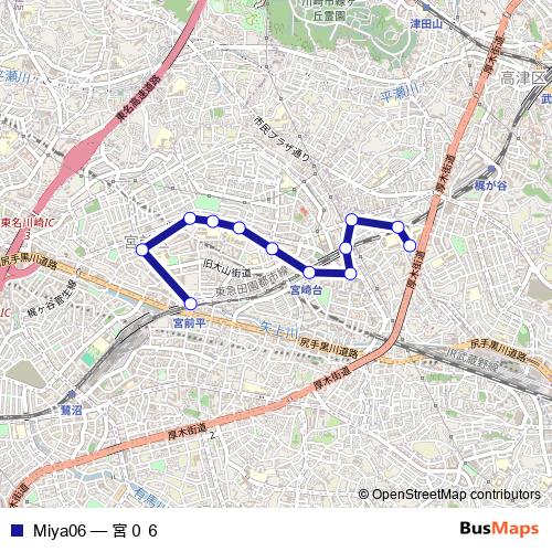 Miya06 bus Line Map
