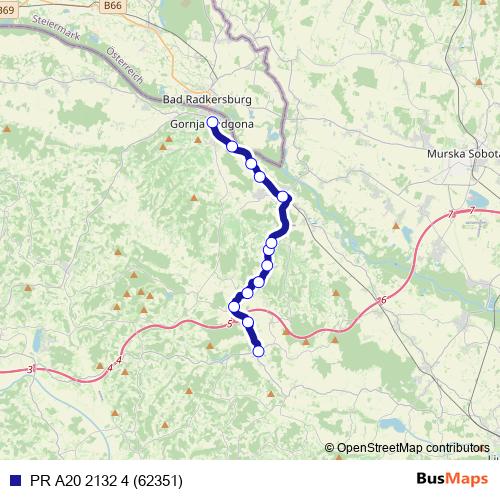 PR A20 2132 4 (62351) bus Line Map
