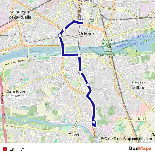 La bus Line Map