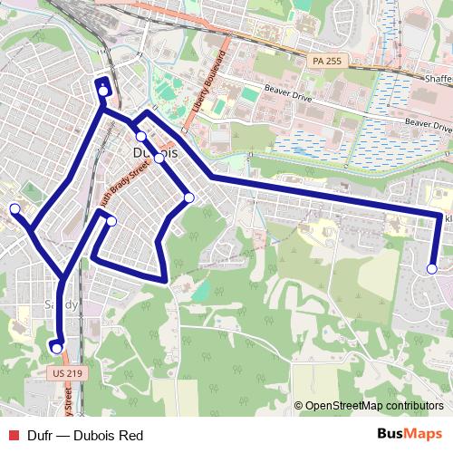 Dufr bus Line Map