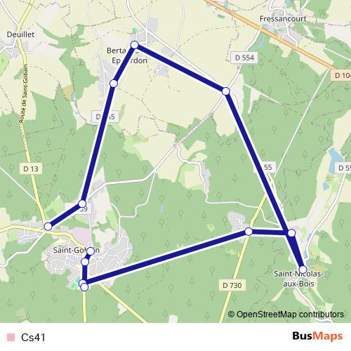 Cs41 bus Line Map