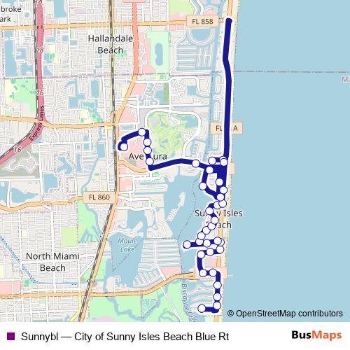 Sunnybl bus Line Map